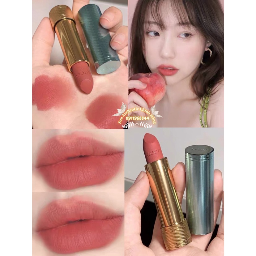 Son Lì Gucci Rouge À Lèvres Voile Mat màu 208 505 308 25 217 521 311 413
