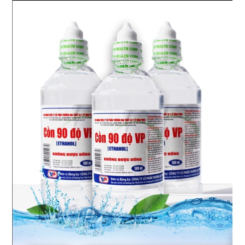 ALCOL (CỒN) Y TẾ CHAI 500ml và 1000ml