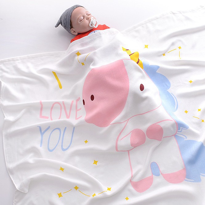 HÀNG CAO CẤP - CHĂN LỤA COTTON CHO BÉ - KT 1M1*1M1 - SIÊU MỀM MẠI VÀ THOÁNG MÁT - MOLPIKIDS