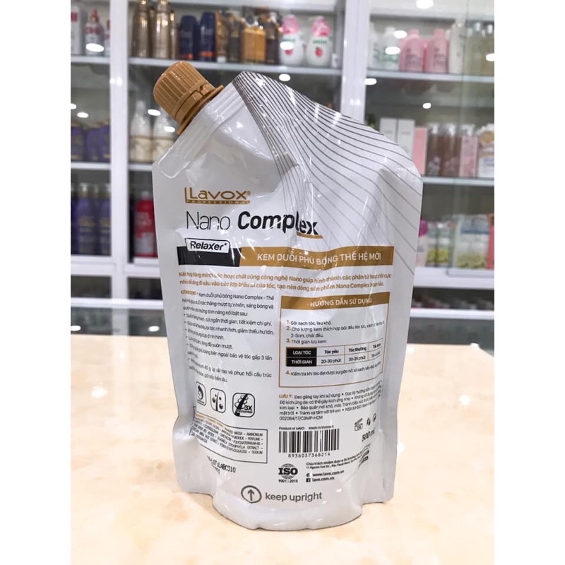 Thuốc Duỗi Phủ Bóng Thế Hệ Mới Lavox Nano Complex 1 Bước