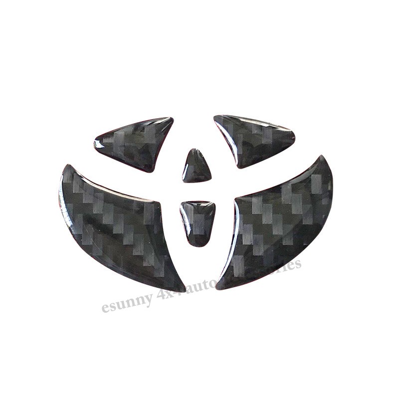 Logo Vô Lăng Xe Hơi Toyota Bằng Sợi Carbon Cao Cấp
