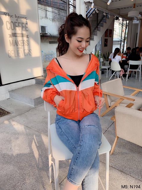 ÁO KHOÁC GIÓ NỮ FORM RỘNG CÁ TÍNH