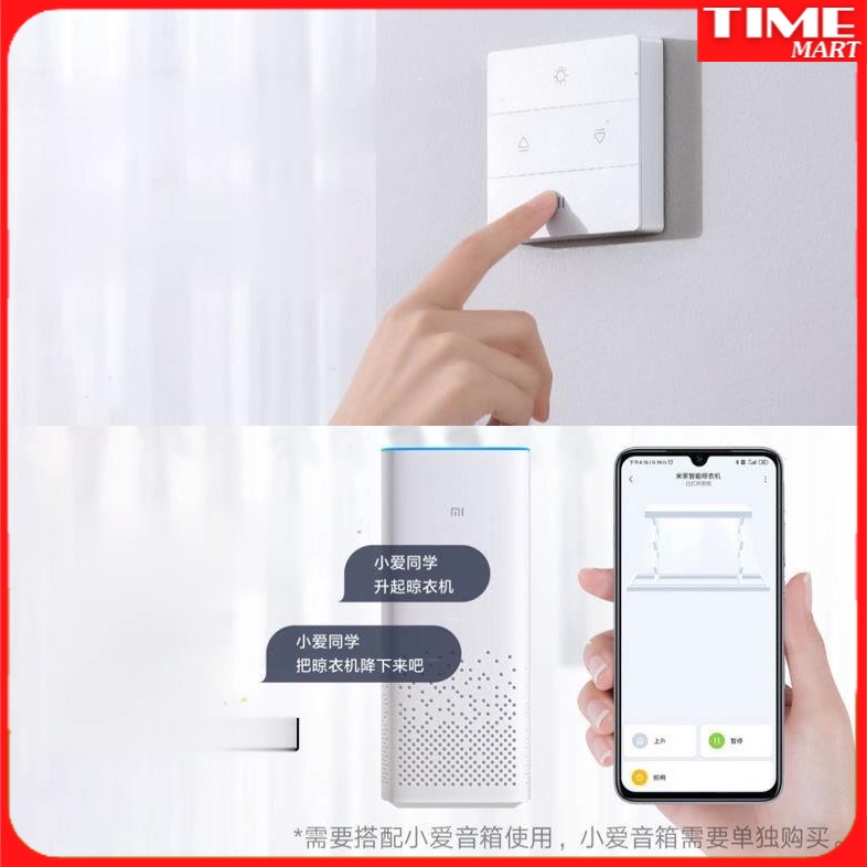 Giàn phơi thông minh Xiaomi Mijia, gấp trong nhà nâng hạ điều khiển và bằng app điện thoại thông minh trên ban công
