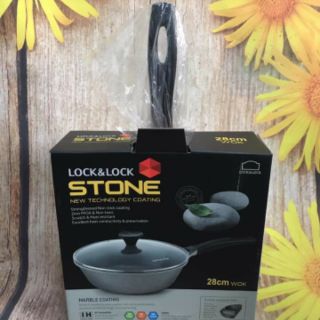 Chảo Đá Stone Cao Cấp Sâu Lòng Đáy Phẳng LocknLock LCA6305D 30cm (hàng chính hãng)