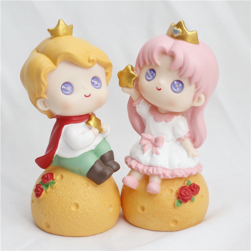 Tượng Nhựa Resin Hình Cô Gái Dễ Thương Dùng Để Trang Trí Bánh Sinh Nhật