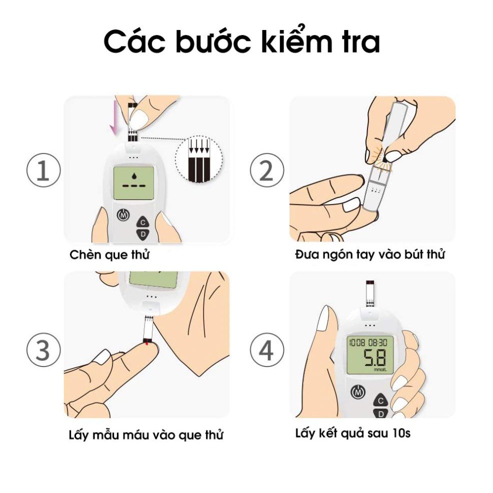 COMBO que thử đường huyết SINOCARE SAFE-ACCU ✨ sự lựa chọn hợp lý cho người sử dụng - - Chính hãng 100%