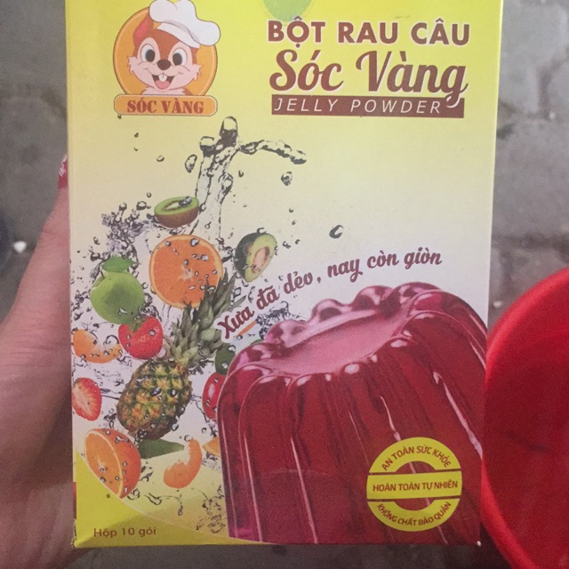 Bột rau câu sóc vàng Jelly powder