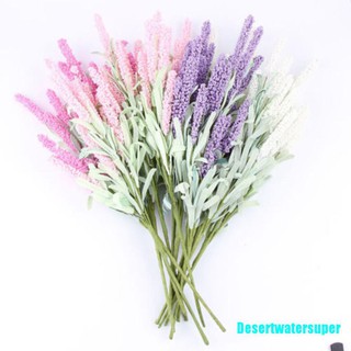 Bó hoa oải hương nhân tạo 12 bông trang trí nhà ở/sân vườn