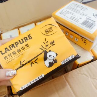 Giấy ăn gấu trúc Lampure gói 300 tờ