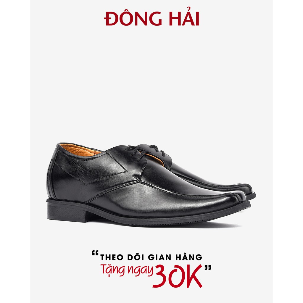 &quot;TẶNG NGAY 30K khi theo dõi gian hàng &quot;Giày tây nam tăng chiều cao Đông Hải da bò cao cấp đế cao su 6cm - G1903