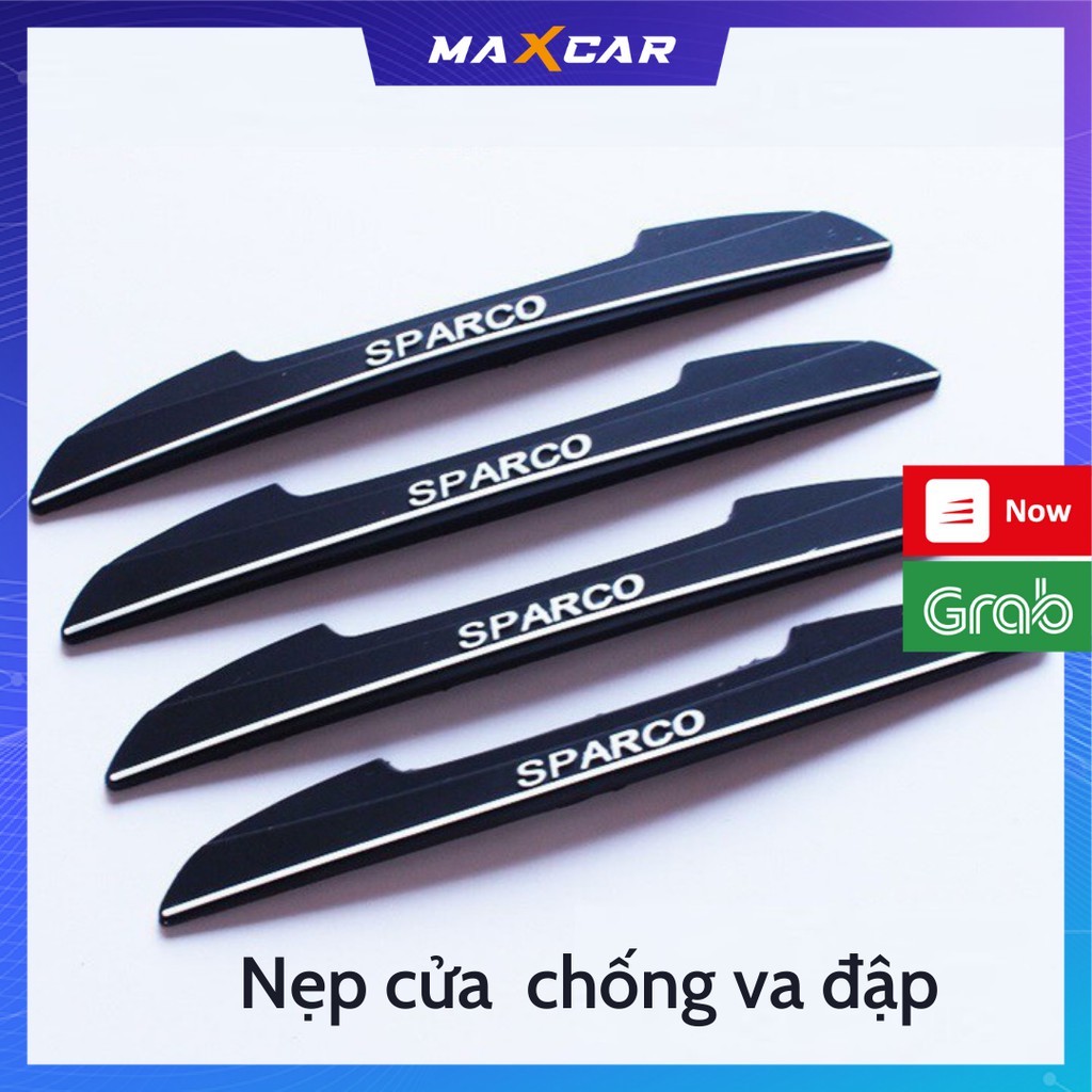 Bộ 4 miếng Nẹp cửa Sparco chống va đập và trầy trước gương, cửa xe ô tô