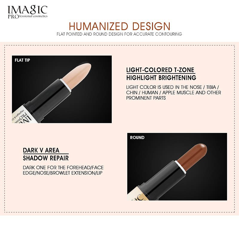 Thỏi kem tạo khối bắt sáng hai đầu IMAGIC FA-108 0.38g | BigBuy360 - bigbuy360.vn