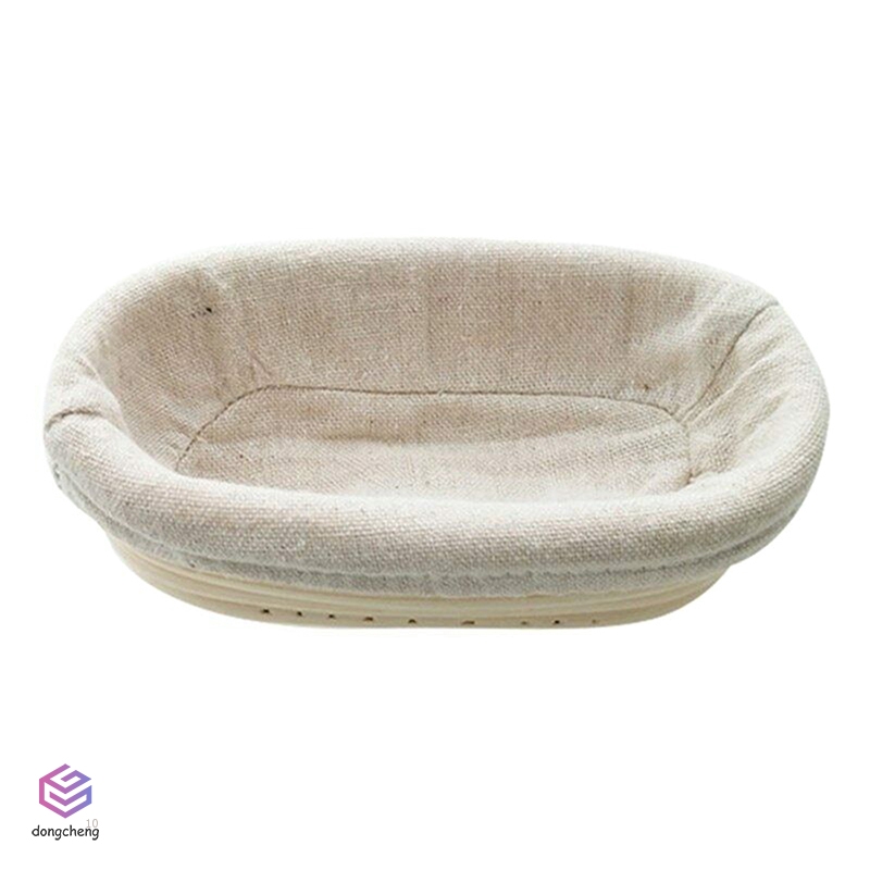 Khay ủ bột làm bánh mì bằng sợi mây đan có vải lót đa năng