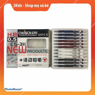 Bút chì bấm kim hb 0.5 cs-311 hàng cao cấp lẻ 1 cái