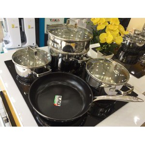 Bộ nồi chảo Eurosun MC1702  - BH 2 năm, Hàng chính hãng