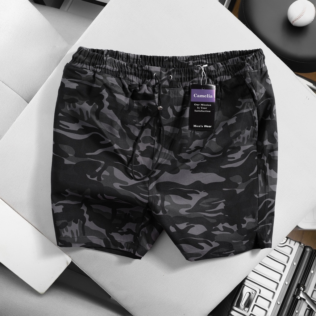 Quần short kaki camo Trắng form quần trên gối slim fit, tôn dáng ae khi lên đồ , dễ phối S22