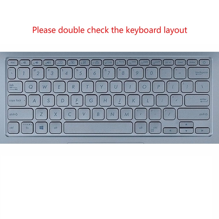 Tấm phủ bàn phím máy tính xách tay bằng silicon siêu mỏng tiện dụng cho Asus Vol Vivobook S14 S430Un 14inch
