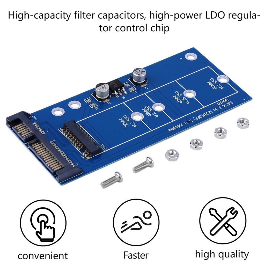 Card Chuyển Đổi M2 Ngff Ssd Sata3 Ssds Sang Sata