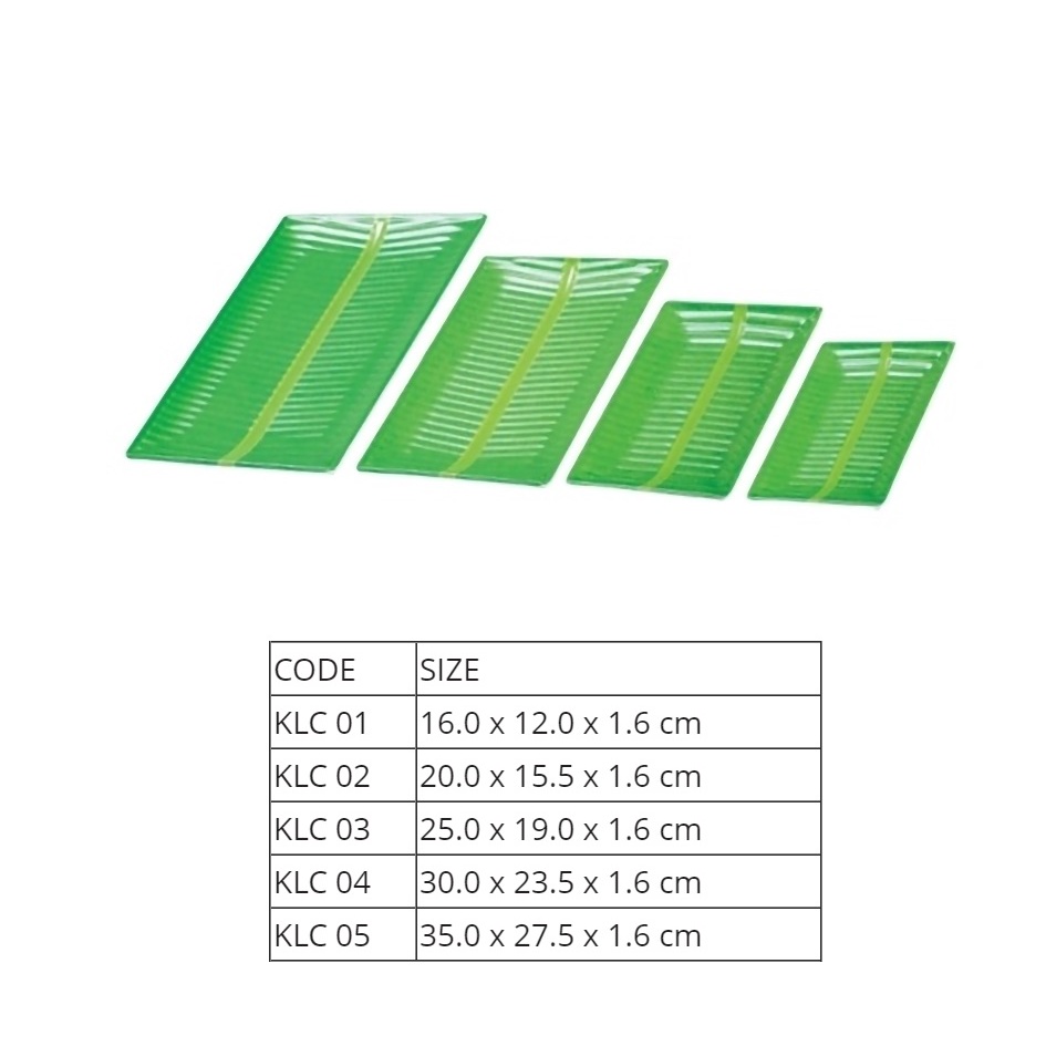 Khay Dĩa Nhựa Melamine Việt Nam Vân Lá Chuối/Lá Tre