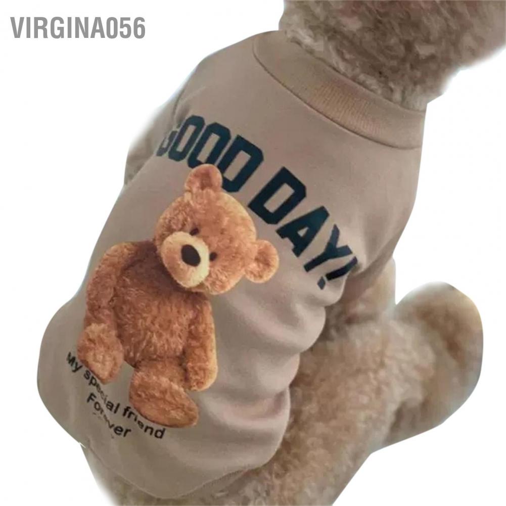 Áo Cổ TròN HọA TiếT GấU Dễ Thương Cho Thú Cưng