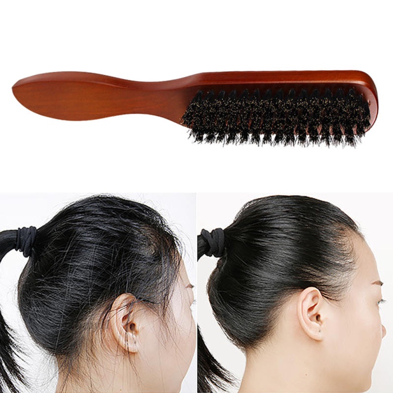 Bàn chải râu cán gỗ 100% lông lợn mềm mại chăm sóc da