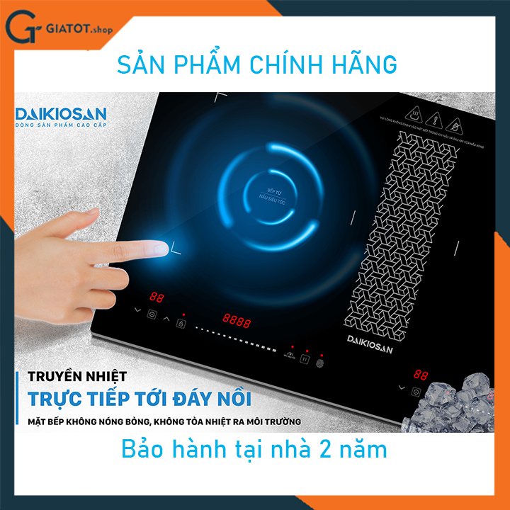 Bếp từ đôi cao cấp chính hãng Daikiosan DKT-200007