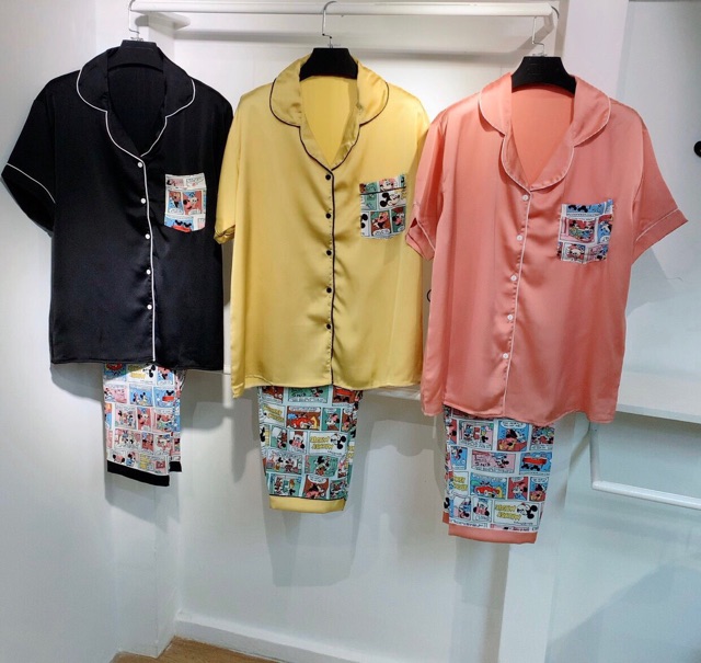 Bộ satin phối hoạ tiết BIGSIZE 3 size 40-100kg | BigBuy360 - bigbuy360.vn