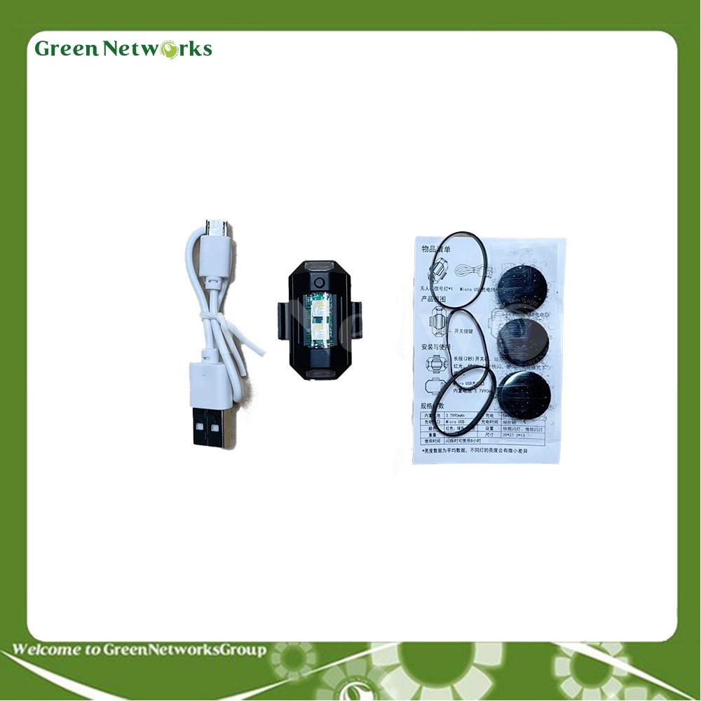 Đèn led  cảnh báo đuôi xe nhấp nháy 7 màu sạc bằng cổng Type-C có nhiều chế độ khác nhau – GreenNetWorks