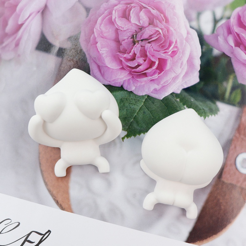 Khuôn Silicone Làm Đá Khuếch Tán Hương Thơm Hình Quả Đào diy Trang Trí Bánh Kem