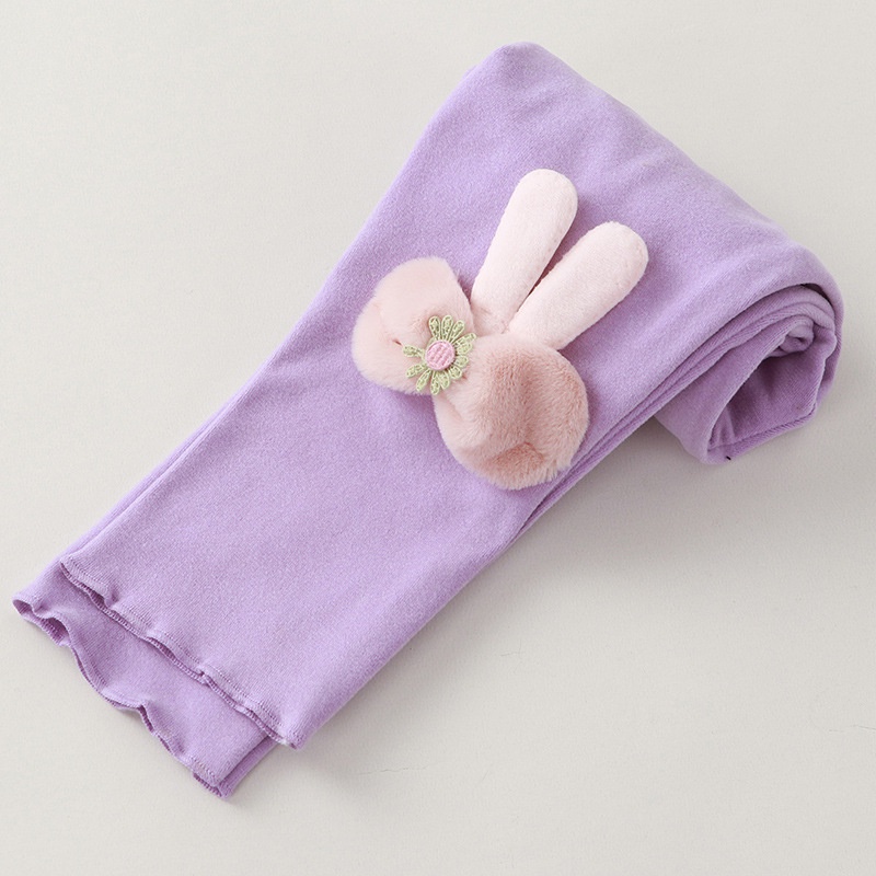 Quần Legging Co Giãn Họa Tiết Hoạt Hình Phong Cách Hàn Quốc Cho Bé Gái