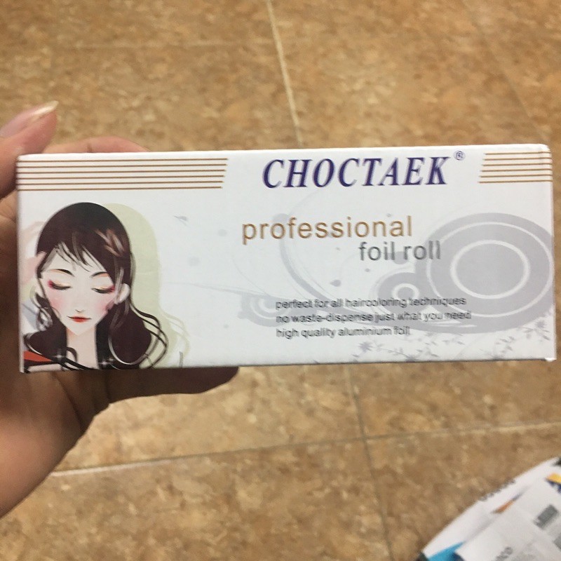 Giấy Bạc Nhuộm Tóc Khổ Lớn 15cmx30m Choctaek Foil roll