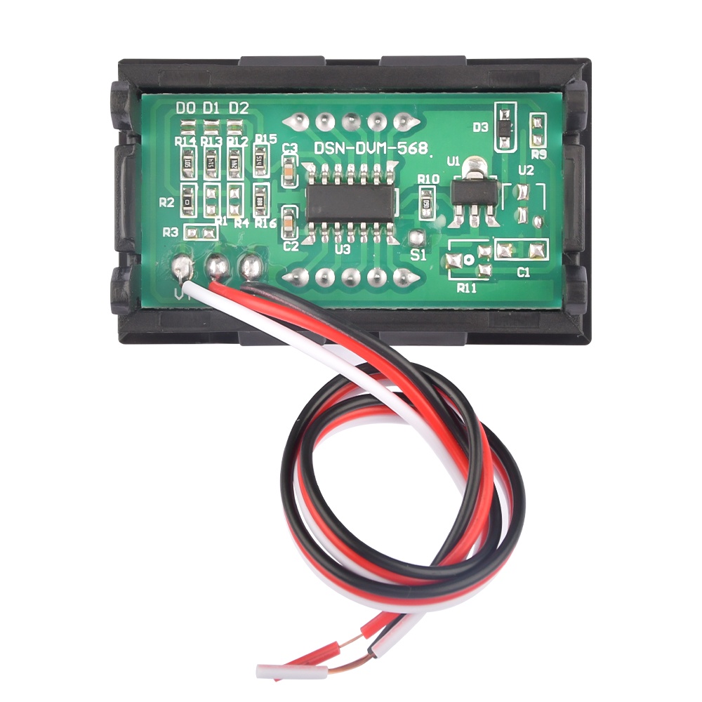 Vôn kế kỹ thuật số mini PCBFUN DC 0-100V màn hình LED 0.56 &quot;chuyên dụng cho xe hơi/ xe máy