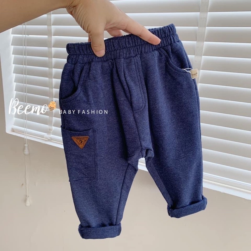 Quần jogger cotton da cá bé trai