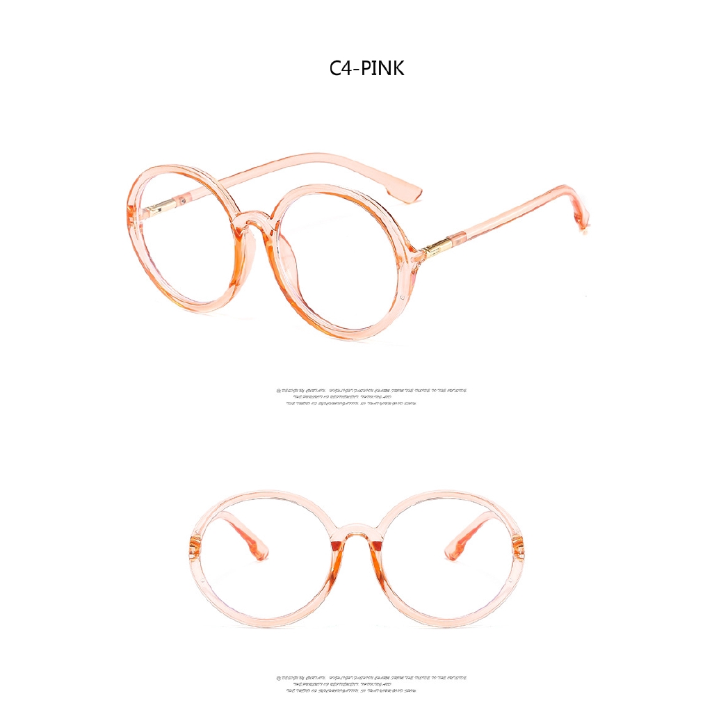 Kính cận gọng kim loại chống ánh sáng xanh kiểu dáng tròn 2020 thời trang mới