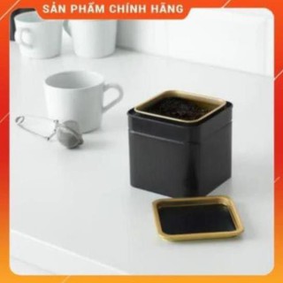 Hộp đựng trà , cafe blomning ikea 10 x 10 x 10 cm