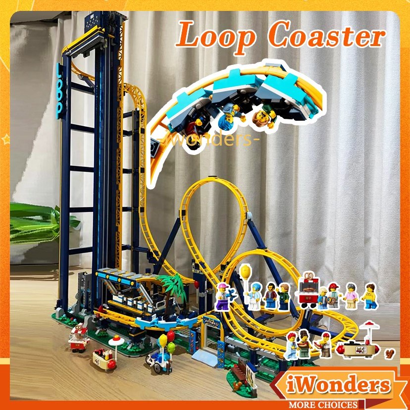 Loop Coaster Building Blocks Tự động nâng Mô hình kỹ thuật Chuyến đi ly kỳ 11 Minifigures Đồ chơi Quà tặng Kids education toys