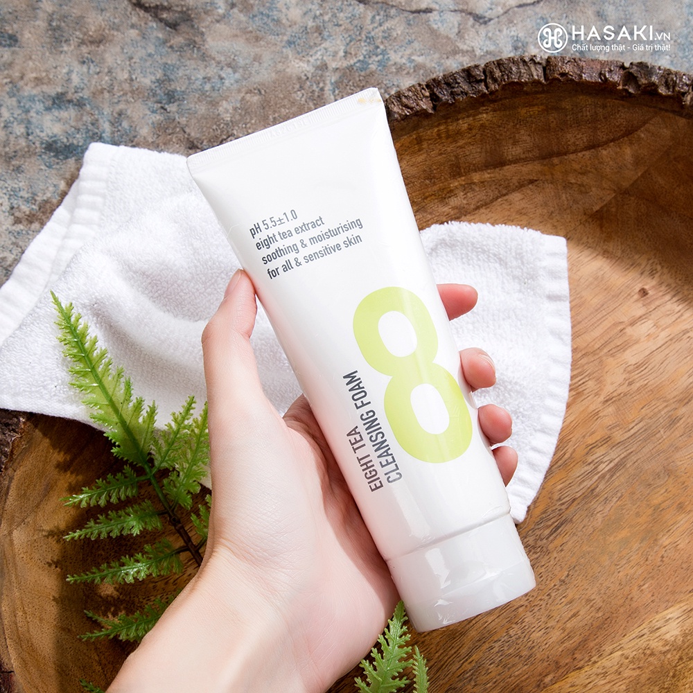 Sữa Rửa Mặt BOM Eight Tea CLeansing Foam Dạng Bọt Làm Sạch Sâu Dành Cho Mọi Loại Da 150ml