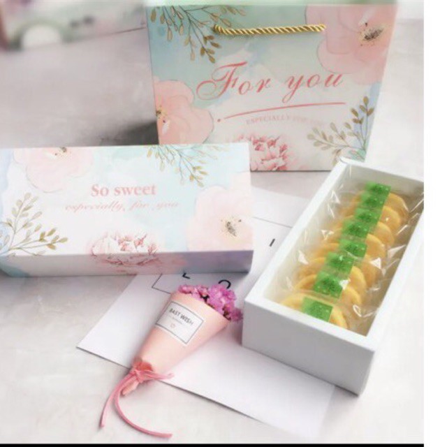 Set hộp và túi đựng bánh dứa,trung thu