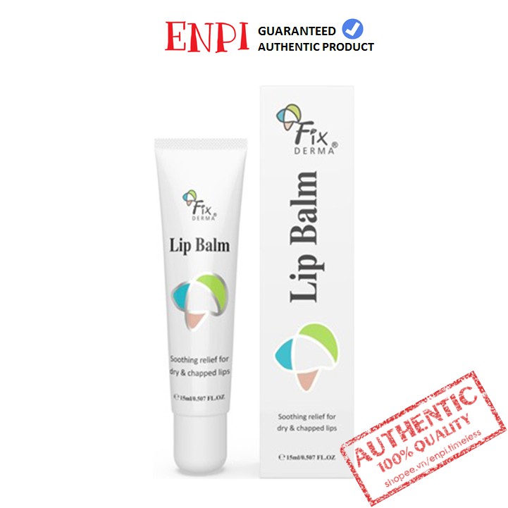 [Mã ENPIFIX18 giảm thêm 18%] Son dưỡng chống khô và nứt nẻ môi Fixderma Lip Balm