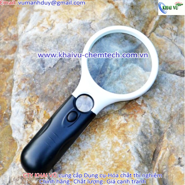Kính lúp cầm tay có đèn phóng đại 3X - 45X