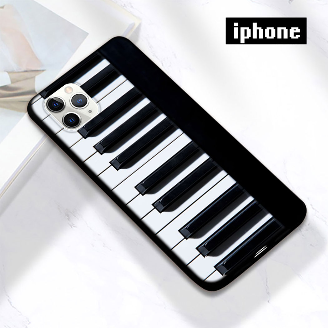 Ốp Điện Thoại Silicon Tpu Mềm Chống Rơi Hình Đàn Piano Hhh83 Cho Iphone 11 12 Pro Max 12 Mini
