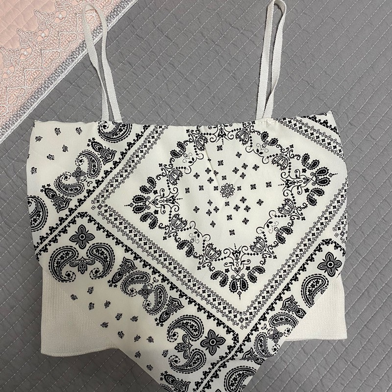 Áo Yếm Sát Nách Hở Lưng In Họa Tiết Cá Tính | BigBuy360 - bigbuy360.vn