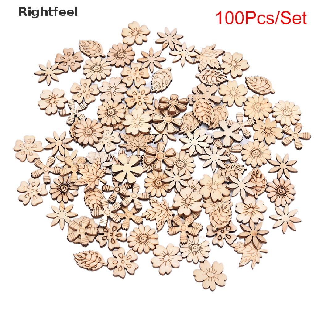 Set 100 Miếng Gỗ Dùng Làm Đồ Thủ Công Mỹ Nghệ DIY
