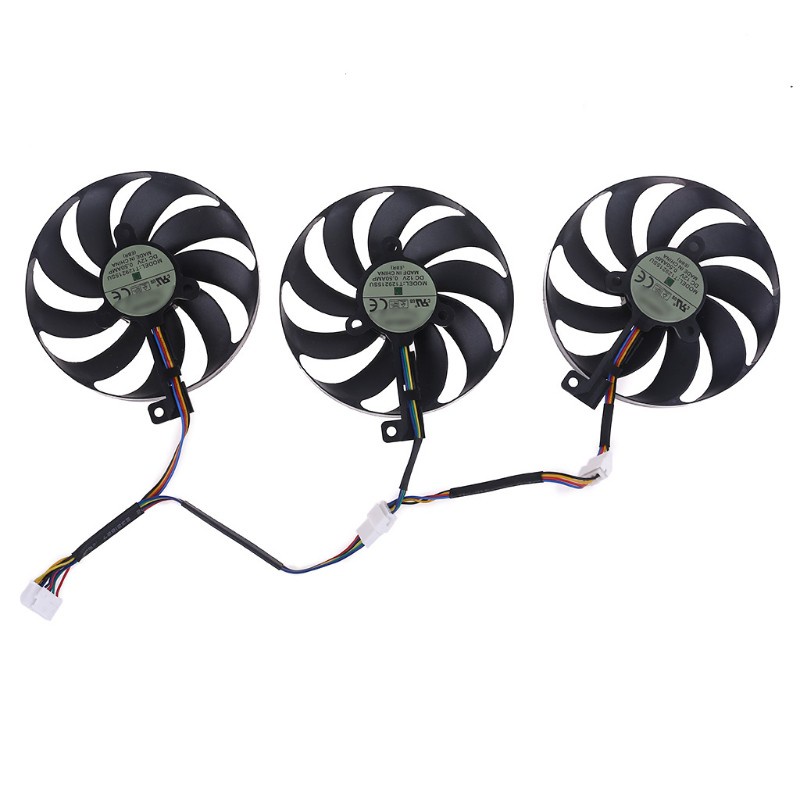 Quạt Tản Nhiệt Qj T129215Su 12v 0.5a 88mm Cho Asus Rx5700 Rx5700 Xt 8gb