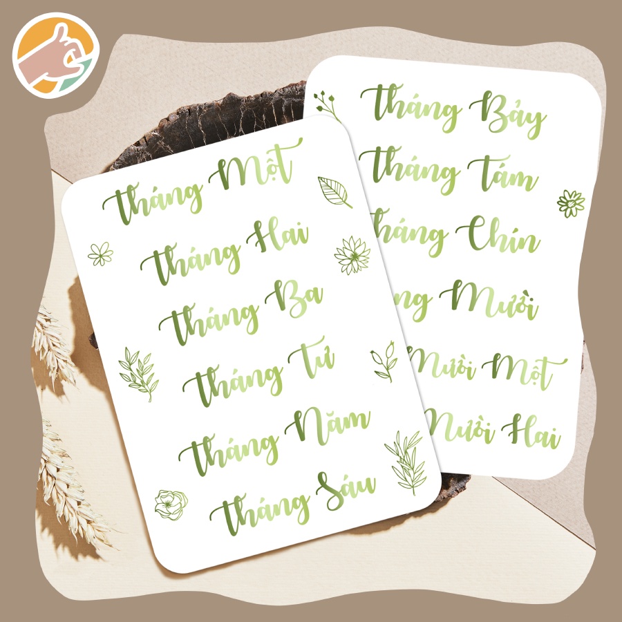 Nhãn dán sticker ngày tháng năm