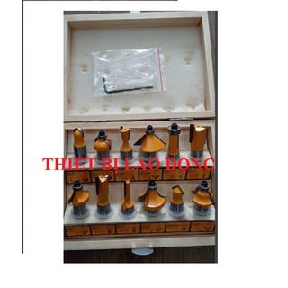 Bộ 12 mũi phay gỗ 12,7mm ingco akrt12121