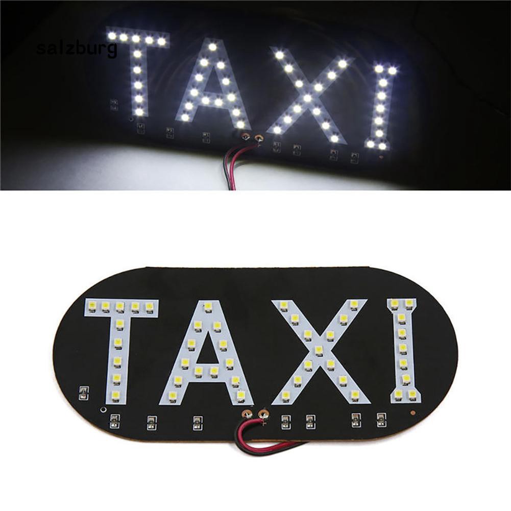 Bảng đèn LED chữ TAXI gắn kính chắn gió xe hơi tiện dụng