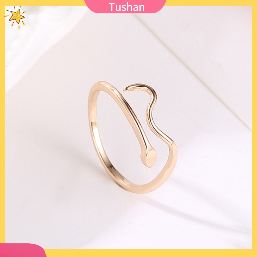 Nhẫn đeo ngón tay dự tiệc dạng lượn sóng điều chỉnh được thời trang cho nữ