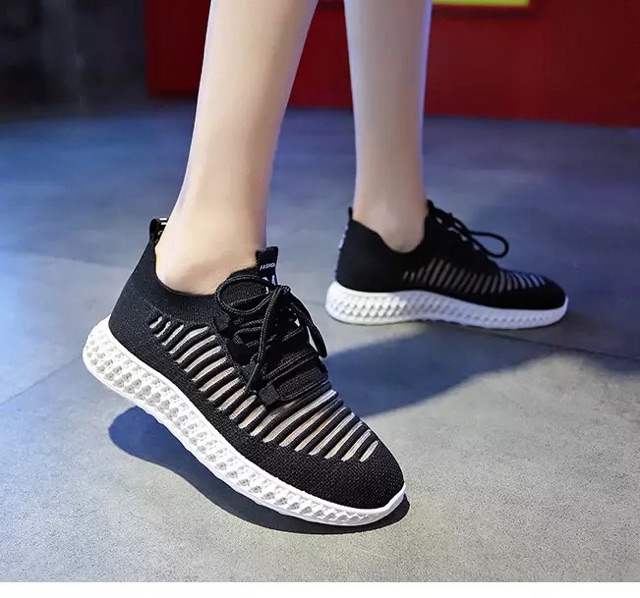 Giày thể thao nữ chất lưới thoáng đế tổ ong đế cao 3cm( màu đen, vàng, trắng, hồng) mã CT119 | BigBuy360 - bigbuy360.vn