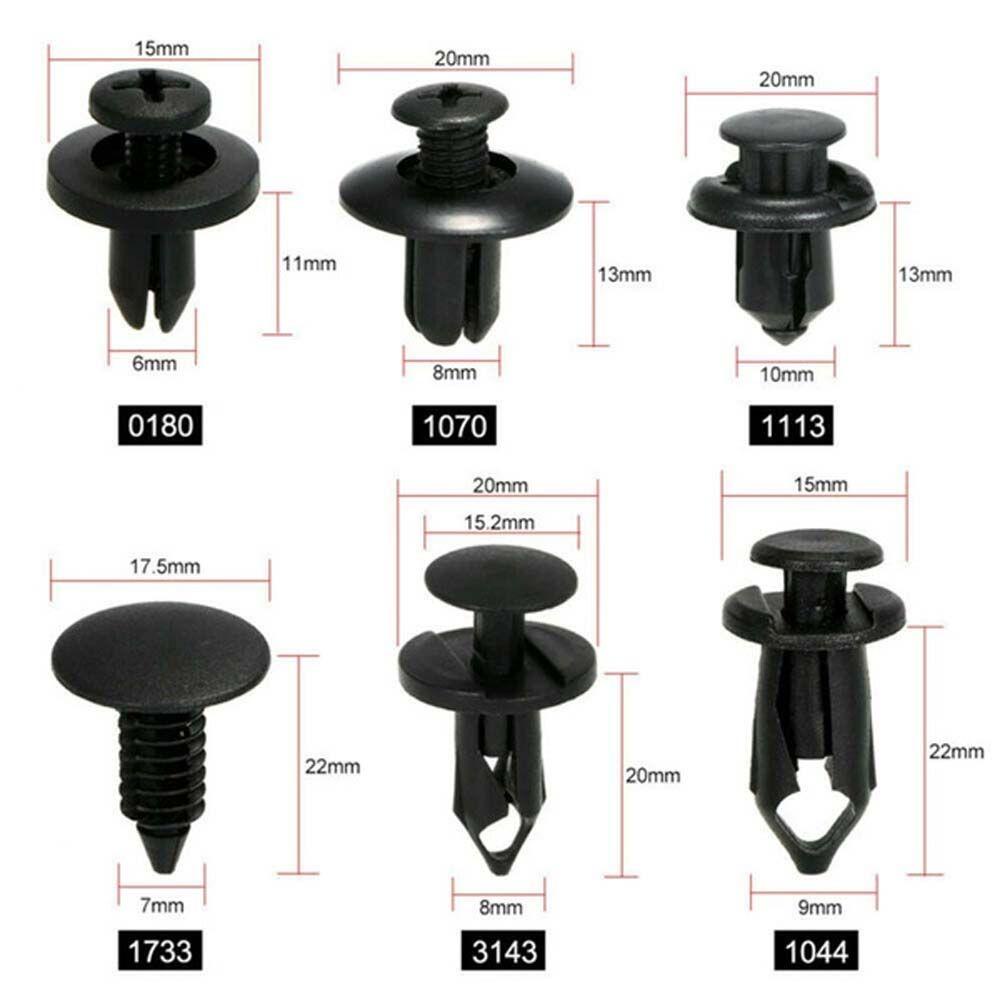 FENDER Set 190 Đinh Tán Nhựa Phụ Tùng Cho Xe Ô Tô